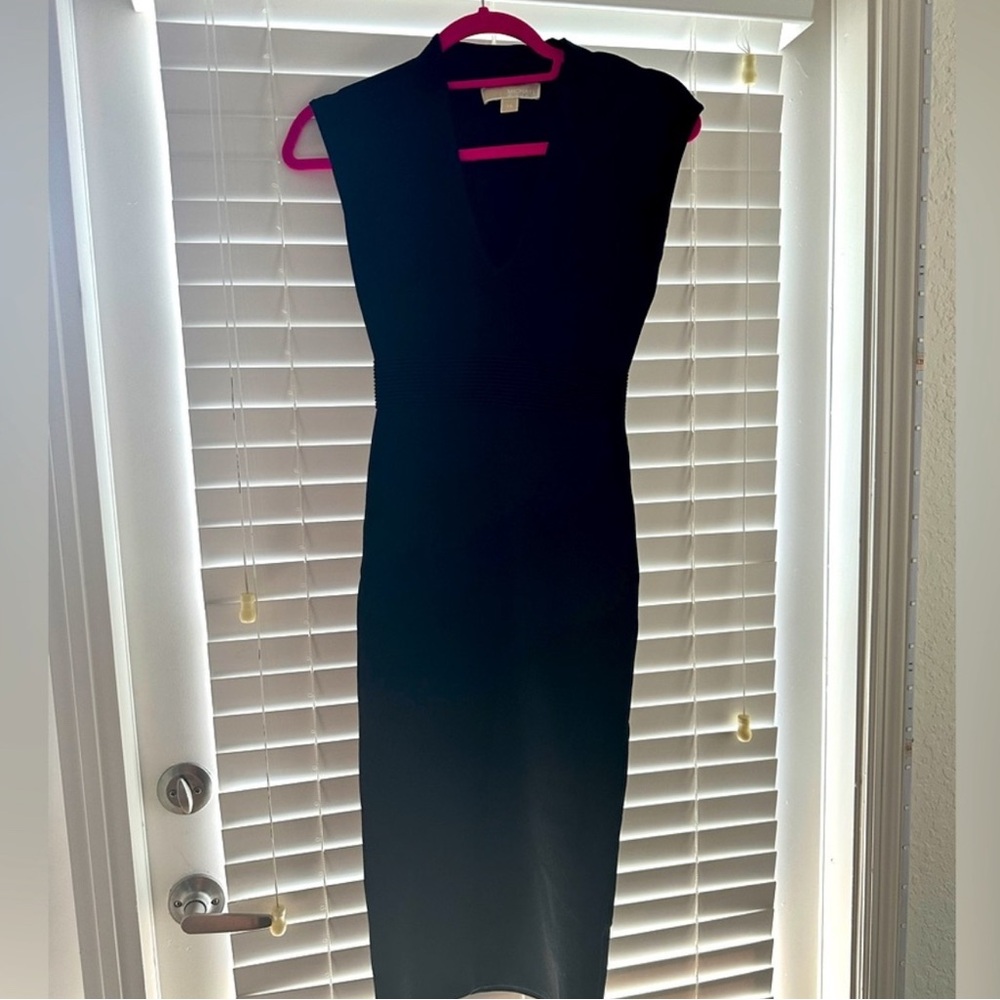 Michael Kors Black Midi Dress